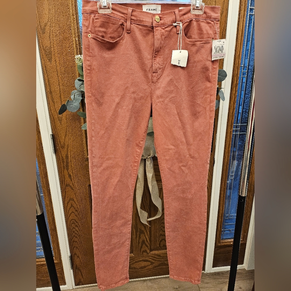 Nwt Frame Le High Skinny Rosewood Jeans 32